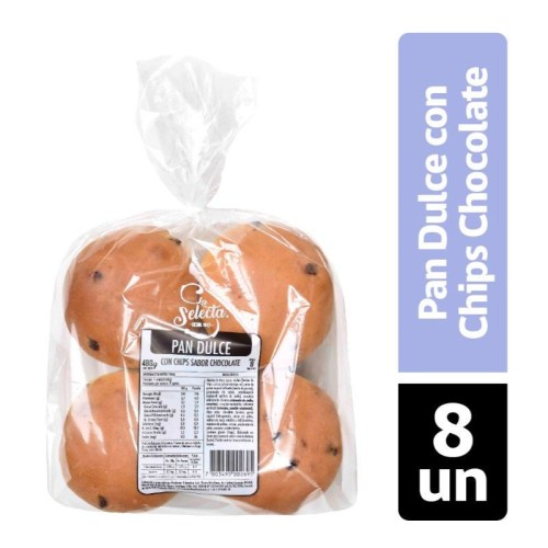 pan dulce con chips de chocolate